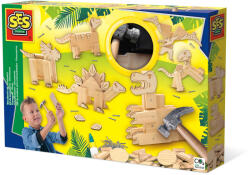 SES Creative Set creativ - Dinozauri din lemn (00942)