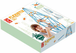 Hape Jucarie din bambus Flexistix - Kit cu mai multe turnuri (132 piese) (E5566A)