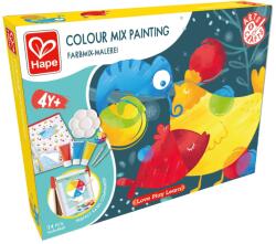 Hape Kit pictura cu mix de culori pentru copii - 16 piese (E1069A)