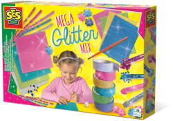 SES Creative Set mare de lucru manual pentru copii cu mix de sclipici (14109)