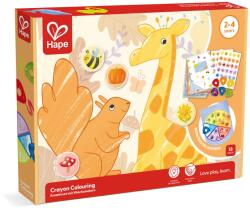 Hape Kit desene cu creioane cerate pentru copii - 18 piese (E2004A)