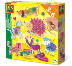 SES Creative Set creativ - Imbraca animale cu ata (14024)