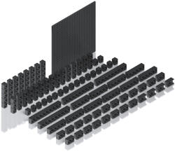 Hubelino Jucarie Piese de constructie Set M Hubelino (78 piese) (440013) - delphionline