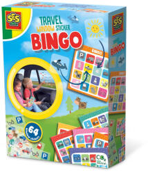 SES Creative Joc bingo de copii cu stickere - set de calatorie (02238)