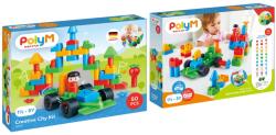 Hape PolyM - Kit de construit Orasul Creativ de jucarie (50 piese) (760007)