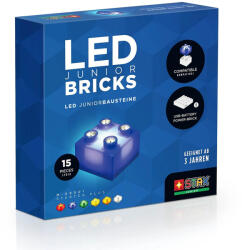 Open Brick Source Jucarie - Seturi de constructie cu lumini Stax - Junior (15 piese) (M-09001) - delphionline