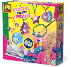 SES Creative Set creativ copii - Bijuterii cu cristale cu tematica galaxie (14762)