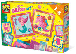 SES Creative Set creativ copii - Decorare autocolante cu sclipici fara mizerie (14645)