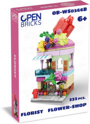 Open Brick Source Set de constructie de jucarie - Florarie (232 piese) (OB-WS0346B) - delphionline