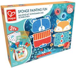 Hape Kit pictura copii cu bureti - 24 piese (E1067A)