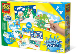 SES Creative My first - Coloreaza cu apa animale ascunse set mare (14459)