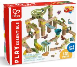Hape Jucarie din lemn - Marble Run Dino Adventure (131 piese) (E1112A)