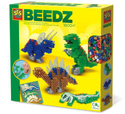SES Creative Set creativ copii - Margele de calcat cu Dinozauri Beedz (06262)