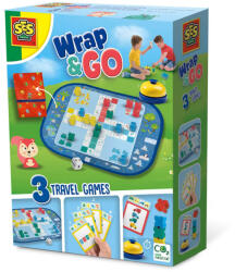 SES Creative Set de 3 jocuri copii - Ludo, Quartet si Blocuri de viteza (02236)