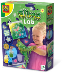 SES Creative Laborator de slime fosforescent cu sclipici si forme pentru copii (15015)
