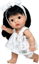 Nines D'Onil Papusa Nines D'Onil, Joy, cu parul brunet, cu rochie alba, cu miros de vanilie, 37 cm (3022) - delphionline Papusa