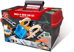 Hape Jucarie din lemn - Set de constructie masini (37 piese) (E3038A)