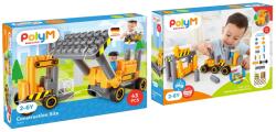 Hape PolyM - Buldozer de jucarie (43 piese) (760021)