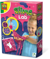 SES Creative Set de mixat slime roz cu sclipici si margele - Unicorn (15013) - delphionline