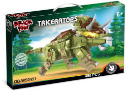 Open Brick Source Dinozaur de jucarie - Set constructie Triceraptos (450 piese) (OB-WS0451) - delphionline