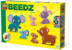 SES Creative Set creativ copii - Margele de calcat cu Animale Zoo Beedz (06218)