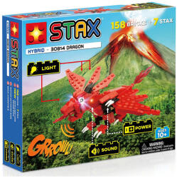 Open Brick Source Jucarie - Seturi de constructie cu lumini si sunete Stax - Dragonul rosu (30814)