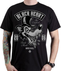 Black Heart tricou bărbați BLACK HEART - WOLF - BLACK - 27652