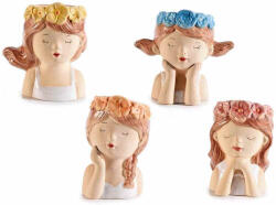 Decorer Set 4 vaze flori polirasina multicolora Fetite IIII 8, 5 x 8 x 13 H (A71.48.24deco)