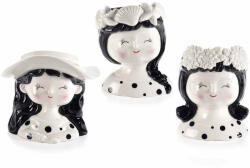 Decorer Set 3 vaze portelan Fetite 9.5x8.5x12 cm (A72.11.16deco)