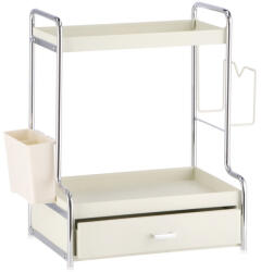AdTrend Raft organizator fier alb argintiu 32, 5 x 23, 5 x 42 cm (119010B) Raft