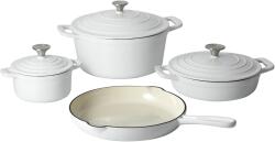 Carl Schmidt Sohn Set oale fonta masiva Xanten Premium White, emailate 4 piese