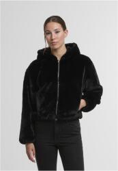 Urban Classics Суичър Ladies Full Zip Faux Fur Hoodie black XSMODEL837 SALE - , размер XS