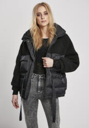 Urban Classics Дамско яке в черно от Urban Classics Ladies Sherpa Mix Puffer MODEL796 SALE - , размер L