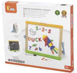 Viga Toys Настолна магнитна дъска Viga - С букви, цифри, форми (44545)