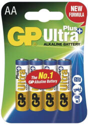 GP Batteries ELEM 1.5V CERUZA, AA GP Ultra Plus, Alkáli 4db/bliszter, 15AUP-2U4 B1721