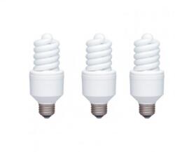Panasonic SET 3 becuri fluorescent Panasonic, soclu E27, putere 18W, forma spirala, lumina alb calda, alimentare 220 - 240 V, EFD18E27HD-3 (timbru verde 1.35 lei) (EFD18E27HD-3) - pc-ieftin