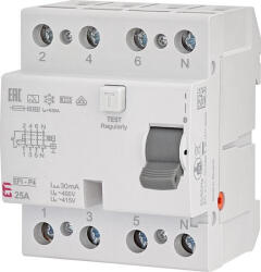 ETI EFI-4A 25A 30mA áram-védőkapcsoló