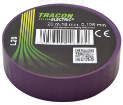 TRACON Szigetelőszalag 20m×19mm lila