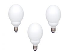 Panasonic SET 3 becuri fluorescent Panasonic, soclu E27, putere 13W, forma sferic, lumina alb rece, alimentare 220 - 240 V, EFG13E672V-3 (timbru verde 1.35 lei) (EFG13E672V-3) - pc-ieftin
