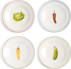 &K Amsterdam Farfurii pentru mic dejun &K Vegetable 21 cm, 4 buc (2184-01)