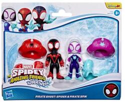 Marvel Set figurine Marvel Spidey and his Amazing Friends, Ghost Spider si Pirate Spin Figurina