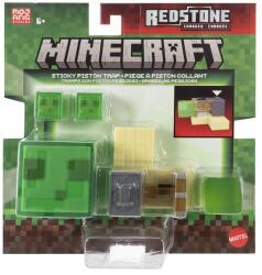 Mattel Figurina Minecraft Redstone Charged - Capcana cu piston lipicios Figurina
