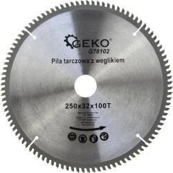 GEKO Pânza de ferăstrău 250mm 100T 32mm cu reductor 40182 (G78102)