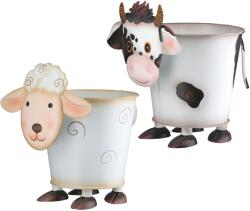  „Farmlife fém kaspó pár - 19 cm (69936)