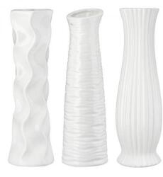  Modern fehér kerámia váza - 46 cm (58772)