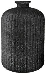  „Sumatra exkluzív matt fekete, palack formájú újrahasznosított üveg váza - 23 cm (51488)