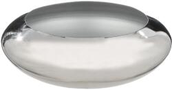 GILDE Handwerk „Lille fényes, ezüst, fém tál - 25 cm (62927)