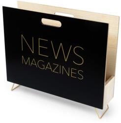  Újságtartó News fekete (26967)