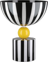  „Stripes fekete-fehér csíkos vas tál - 25 cm (63051)