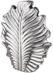  „Monstera levél formájú vízálló, ezüst színű design kerámia váza - 30 cm (47483)